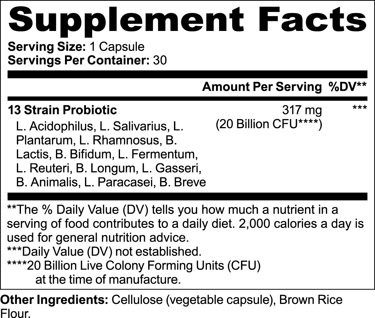Gut Glow Probiotic (20 Billion CFU)